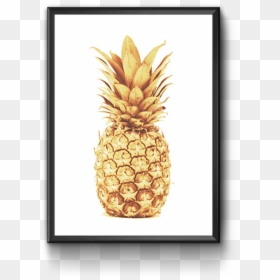 Hd Pineapple Quote, HD Png Download - gold pineapple png