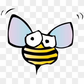 Cartoon Bugs Transparent, HD Png Download - bee silhouette png