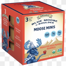 Organic Blue Moose Of Boulder Moose Minis 1.7 Oz In, HD Png Download - red cups png