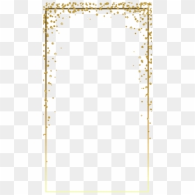 Gold Glitter Frame Png, Transparent Png - gold glitter confetti png
