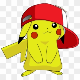 Pikachu With Backwards Hat, HD Png Download - gorro navideño png