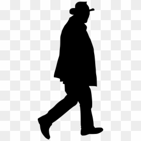 Dead Man Silhouette Png, Transparent Png - guy walking png