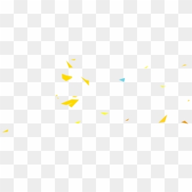 Triangle Yellow Confetti Png, Transparent Png - gold glitter confetti png