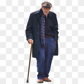 Old Man No Background, HD Png Download - guy walking png