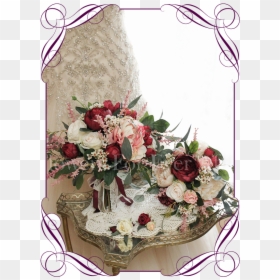 Garden Roses, HD Png Download - wedding bouquet png
