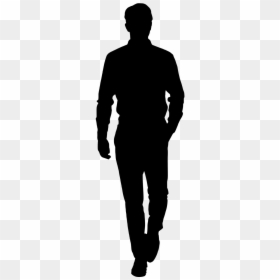 Person Walking Away Silhouette, HD Png Download - guy walking png