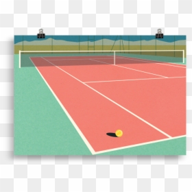 Soft Tennis, HD Png Download - tennis court png
