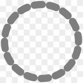 Circle Dotted Lines Clipart, HD Png Download - dotted border png