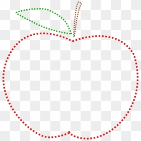 Dotted Image Of Apple, HD Png Download - dotted border png