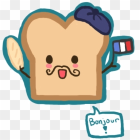 French Toast Clipart, HD Png Download - bonjour png