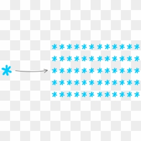 Snowflake Array, HD Png Download - falling snowflakes png