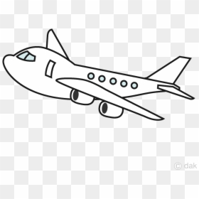 Airplane Clipart Black And White, HD Png Download - white line png transparent