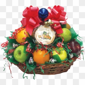 Fruit Decoration In Basket, HD Png Download - gift basket png