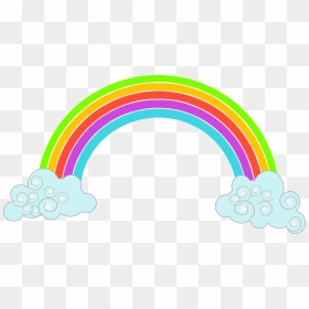Rainbow Cartoon Transparent Background, HD Png Download - pastel rainbow png