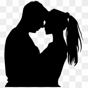 Couple Silhouette, HD Png Download - pareja png