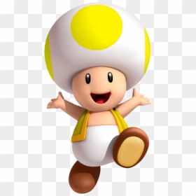 Yellow Toad Super Mario, HD Png Download - mario bross png