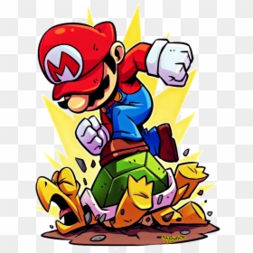 Chibi Mario, HD Png Download - mario bross png