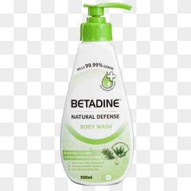 Betadine Natural Defense Body Wash, HD Png Download - tea tree png