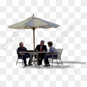 Picnic Table And Umbrella Png, Transparent Png - dining png