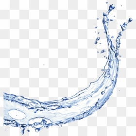 Vector Blue Water Splash, HD Png Download - flowing water png