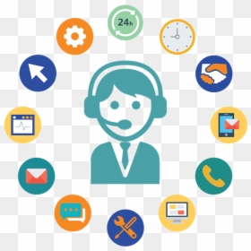 Contact Center Icon Png, Transparent Png - call center png
