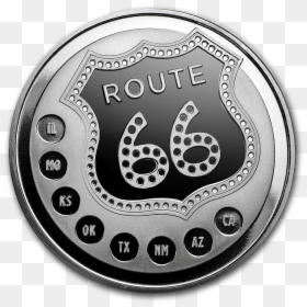 Silver, HD Png Download - route 66 sign png