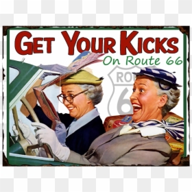 Old Ladies Road Trip, HD Png Download - route 66 sign png