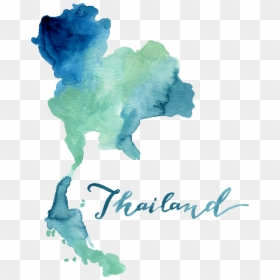 Thailand Map Png, Transparent Png - water paint png
