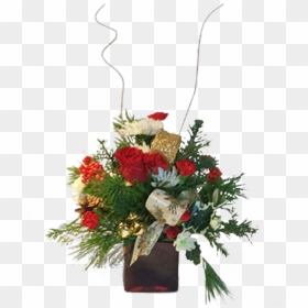Bouquet, HD Png Download - christmas flowers png