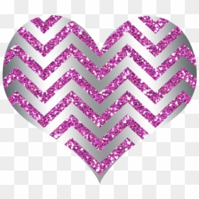 Pink And Silver Hearts, HD Png Download - purple glitter png
