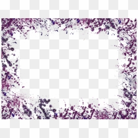 Purple And Silver Border, HD Png Download - purple glitter png