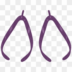Earrings, HD Png Download - purple glitter png