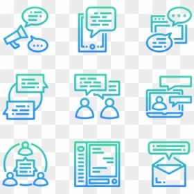 Communication Vector Transparent Background Flaticon, HD Png Download - speech buble png