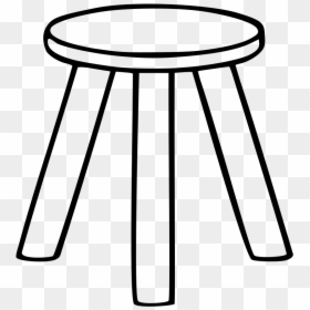 Three Legged Stool Icon, HD Png Download - cartoon table png