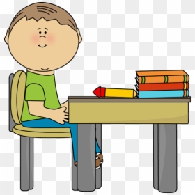 School Desk Clipart, HD Png Download - cartoon table png