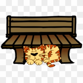Under The Bench Clipart, HD Png Download - cartoon table png