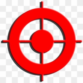 Bullseye Transparent, HD Png Download - red crosshairs png