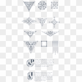 Art Deco Style Tattoos, HD Png Download - retro shapes png