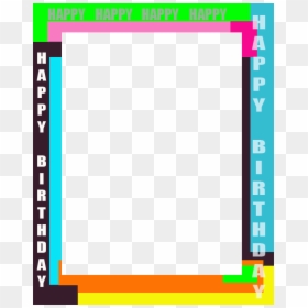 Happy Birthday Single Frames, HD Png Download - polaroid frame png