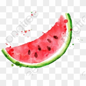 Watercolor Watermelon Slice Png, Transparent Png - watermelon png