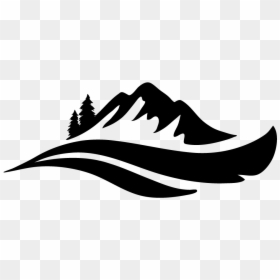 Mountain Logo Png White, Transparent Png - black line png