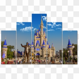 Disney Cinderella Castle Wall Mural, HD Png Download - castle png