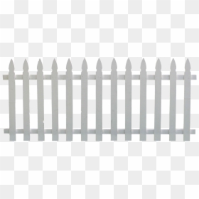 White Picket Fence Transparent Background, HD Png Download - fence png