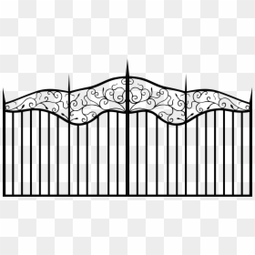 Vector Gate, HD Png Download - fence png
