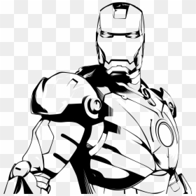 Iron Man Line Art, HD Png Download - iron man png
