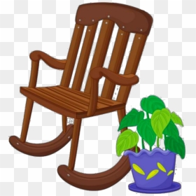 Rocking Chair Cartoon Png, Transparent Png - chair png