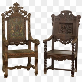 Antique Furniture Png, Transparent Png - chair png