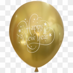 Gold Happy New Year Balloons, HD Png Download - happy new year png