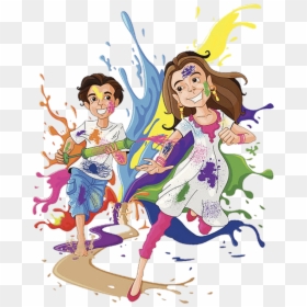 Poem On Holi In English, HD Png Download - happy holi png