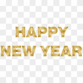 Happy New Year Gold Png, Transparent Png - happy new year png